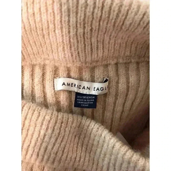 American Eagle Outfitters XS Tan Pull On Maxi Skirt Slit Side NWT MSRP $49.95 - Picture 5 of 8